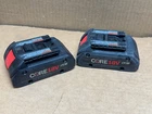 2-PACK Bosch GBA18V40 Genuine CORE18V 4.0 Ah Compact Lithium-ion Battery Used. Price: $69.99.