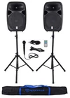 Rockville RPG152K Dual 15" W/ Bluetooth+mic+speaker Stands+cables+bag New. Price: $411.90.