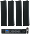 Rockville RCS350-6 70V Commercial Amplifier Bluetooth AMP+4) Line Array Speakers New. Price: $799.75.
