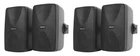 (4) Rockville WET-7020B Black 70V 5.25" Commercial Indoor/outdoor Wall Speakers New. Price: $214.90.