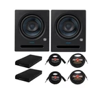 Presonus Eris Pro 8 Inch 2WAY Studio Monitors 14 Trs Cables Bundle New. Price: $635.99.