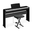 Yamaha P-143 88-KEY Digital Piano Bundle With Stand Bench New. Price: $649.99.