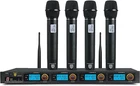 Proreck MX44 Uhf Wireless Microphone System With 4-CHANNEL Hand-held Mics New. Price: $139.99.