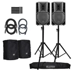 Rcf Art 708-A MK5 Active 2-WAY 8" Speaker 2-PACK With Stands & Covers New. Price: $1114.40.