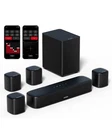 Ultimea Aura A40 7.1 Virtual Surround Sound Bar W/ Subwoofer & Speakers Used. Price: $79.99.