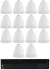 Jbl 70V Commercial Amplifier + (14) White Pendant Speakers New. Price: $1594.25.