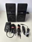Yamaha NX-50 Powered Speaker Compact Audio Black Adapter 12V Car 3.5MM Cable Used. Price: $89.99.