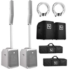 Electro-voice Evolve 50 White Speaker System + Cover Xlr Cables 2 Pack New. Price: $3462.40.