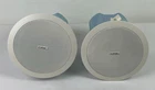 Lot Of Qsc AD-CI52T White 5.25" 70/100V 8 Ohm In-ceiling Speakers Used. Price: $80.00.