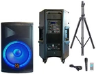 Mr Dj PBX4500LED 15" 2-WAY Pa 4500W Active Powered Bluetooth Karaoke Speaker New. Price: $309.99.