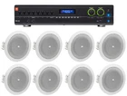 Jbl VMA260 60W 8-INPUT AMPLIFIER+(8) 4" Speakers For Restaurant/bar/cafe New. Price: $779.85.