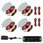 Herdio 6.5" Wall Bluetooth Speakers Flush Mount Ceiling 2-WAY For Home New. Price: $112.00.
