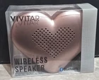 Vivitar Rose Gold Heart Shape Wireless Bluetooth Portable Speaker New. Price: $10.95.