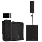 Rcf Nxl 14-A Black Column Speaker 18-AX Subwoofer Pole & Covers New. Price: $4546.40.