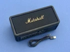 Marshall Middleton Bluetooth Portable Speaker Black And Brass Open. Price: $155.95.