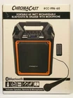 New Chromacast CC-PPA-60 Portable Watt Bluetooth Speaker & Microphone. Price: $150.00.