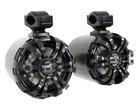 (2) Rockville WB65 Black 6.5" 600W Metal Marine Wakeboard Swivel Tower Speakers. Price: $169.95.
