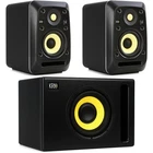 Krk V4 S4 4-INCH Powered Studio Monitor Pair With S8.4 8-INCH New. Price: $1207.00.