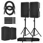 Rcf Art 935-A 15" Digital Active Powered Speakers Pair Covers & Stands New. Price: $3277.40.