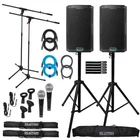 Alto Professional TS408XUS 8" Powered Active Dj Speakers Pair Stands & Mics New. Price: $822.40.