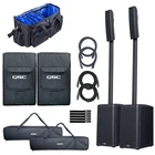 Qsc KC12-BK Active Powered Black Column Dj Speaker Systems Pair Pack New. Price: $3999.98.