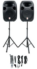 Rockville (2) 12" Bluetooth Pa Church Speakers+mic+stands 4 Sound Systems New. Price: $299.95.