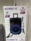 Maxpower RUMBLE-12 Bluetooth Pa Speaker System, 12" Woofer, Dj Stand, Fm Radio New. Price: $200.00.