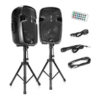Pyle Active Bluetooth Pa Dual Loudspeaker Sound System + Microphones (open Box). Price: $289.55.