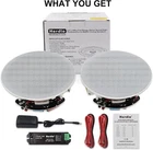 Herdio 6.5" Indoor Bluetooth Ceiling Speakers 300W Flush Mount Stereo System New. Price: $59.99.