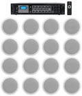 Rockville 6-ZONE AMP+16 White 6" Ceiling Speakers For Restaurant/bar/cafe/office New. Price: $439.95.