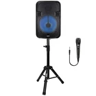 PBX-1206SM 12" 21W Bluetooth Rechargeable Speaker, True Wireless, Mic, Stand New. Price: $77.99.