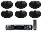 (6) Rockville D4-16 Black Dual 4" Ohm Outdoor Restaurant Patio Speakers+amp New. Price: $494.65.