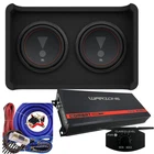 Jbl CLUB1000D 1400W 10" Dual Car Subwoofers Enclosure War Zone 1500W Amp +kit New. Price: $629.90.