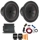 Kicker 10" Comp Woofer Pair + 46CXA8001 Amp & Wire Kit New. Price: $671.90.