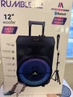 Maxpower RUMBLE12 12" Bluetooth Pa Speaker Fm Radio Liquid Lights Dj Stand New. Price: $135.00.