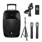Proreck 12" 500W Powered Pa Dj Speaker Bluetooth Rechargeable Battery Fm Usb Mic New. Price: $209.99.