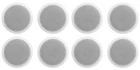 (8) Rockville CCL6T White 70V 6" Commercial Ceiling Speakers 4 Restaurant/office New. Price: $109.95.