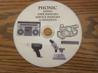 Phonic Audio Repair Service Owner Manuals 1 Dvd In Pdf Format Brand. Price: $19.00.