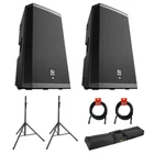 Electro-voice ZLX-12BT Bluetooth Loudspeaker (pair) W/ 2X Stand, Bag & Cable New. Price: $1098.99.
