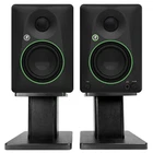 Pair Mackie CR4.5BT 4.5" Powered Studio Monitors W/ Tone Control+desktop Stands New. Price: $194.00.
