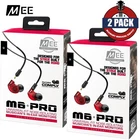 2-PACK Mee Audio M6 Pro 2ND-GEN Noise Isolating Musician's In-ear Monitors Red New. Price: $94.99.