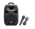 AUDIO2000'S 6406 Rechargeable Portable Pa Speaker System Wired Microphone-mr Open. Price: $79.99.