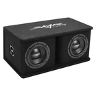New Skar Audio SDR-2X8D4 Dual 8" 1,400 Watt Loaded Ported Subwoofer Enclosure. Price: $203.99.