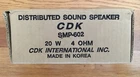 New Cdk SMP-602 20W 4 Ohm 6" Ceiling Or Wall Mount Speaker Distributed Sound Open. Price: $45.00.