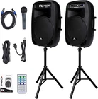 Proreck Dance 15 Inch Bluetooth Portable Pa Dj Powered Speaker System 2000W New. Price: $359.99.