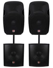 (2) Rockville SPGN158 15" 8-OHM 1600 Watt Dj Speakers+passive Subwoofers Subs New. Price: $674.70.