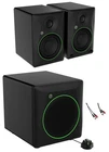 Pair Mackie CR5BT 5" Powered Studio Monitors W/bluetooth/tone CONTROL+8" Sub New. Price: $399.98.