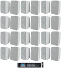 Rockville 70V Commercial Amplifier W/BLUETOOTH+(24) 4" Speakers For Bar/hotel New. Price: $1374.35.