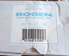 Teledynamic BG-AT10A Bogen Watt Attenuator Single Gang New. Price: $24.00.