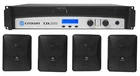Crown CDI2000 800W 70V Commercial AMPLIFIER+4) Black 30W Jbl Wall-mount Speakers New. Price: $3412.00.
